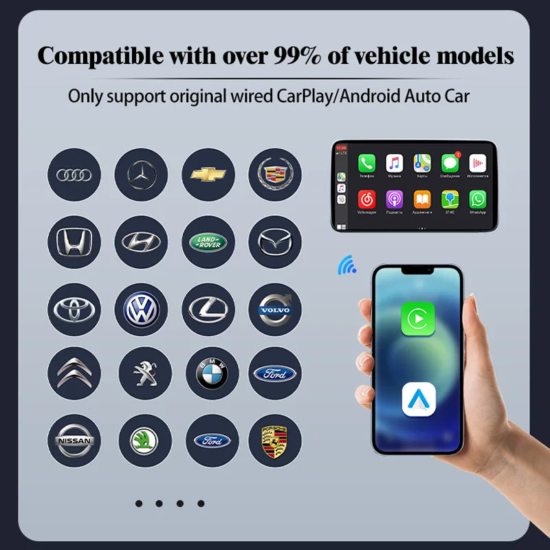 Play2Video Xtracast Ultra Wireless CarPlay/Android Auto All-in-1 Adapter